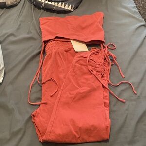 Pink kittenish two piece set